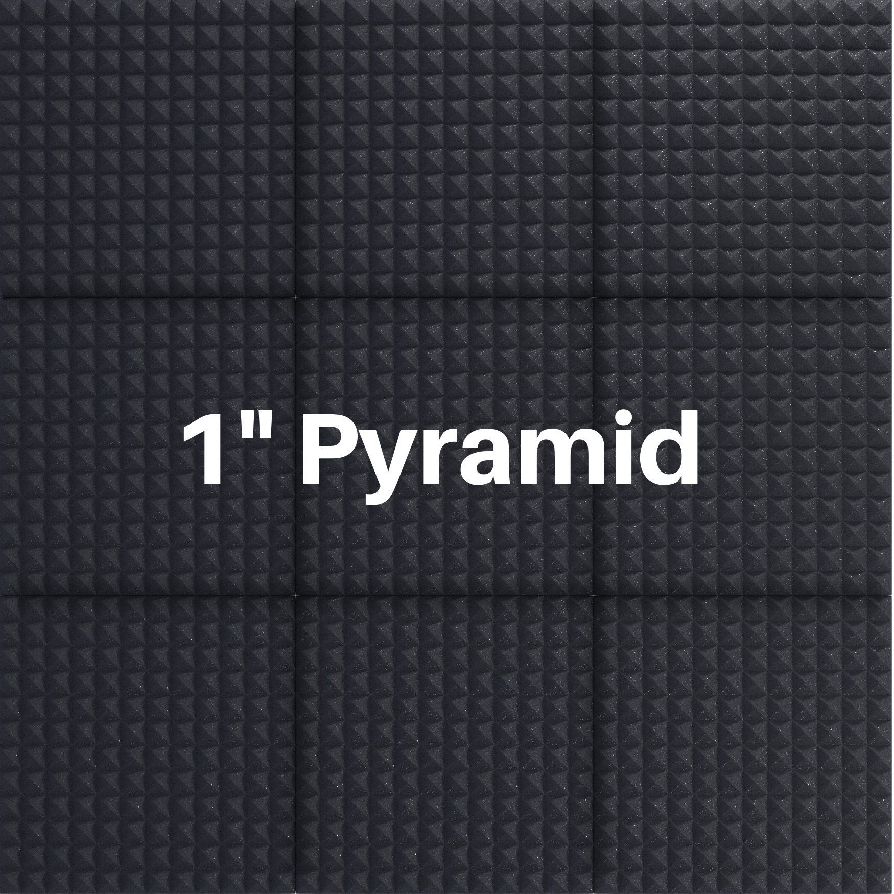 Soundproof Foam Acoustic Panel Absorption 1 Pack Pyramid 96X 48X 2