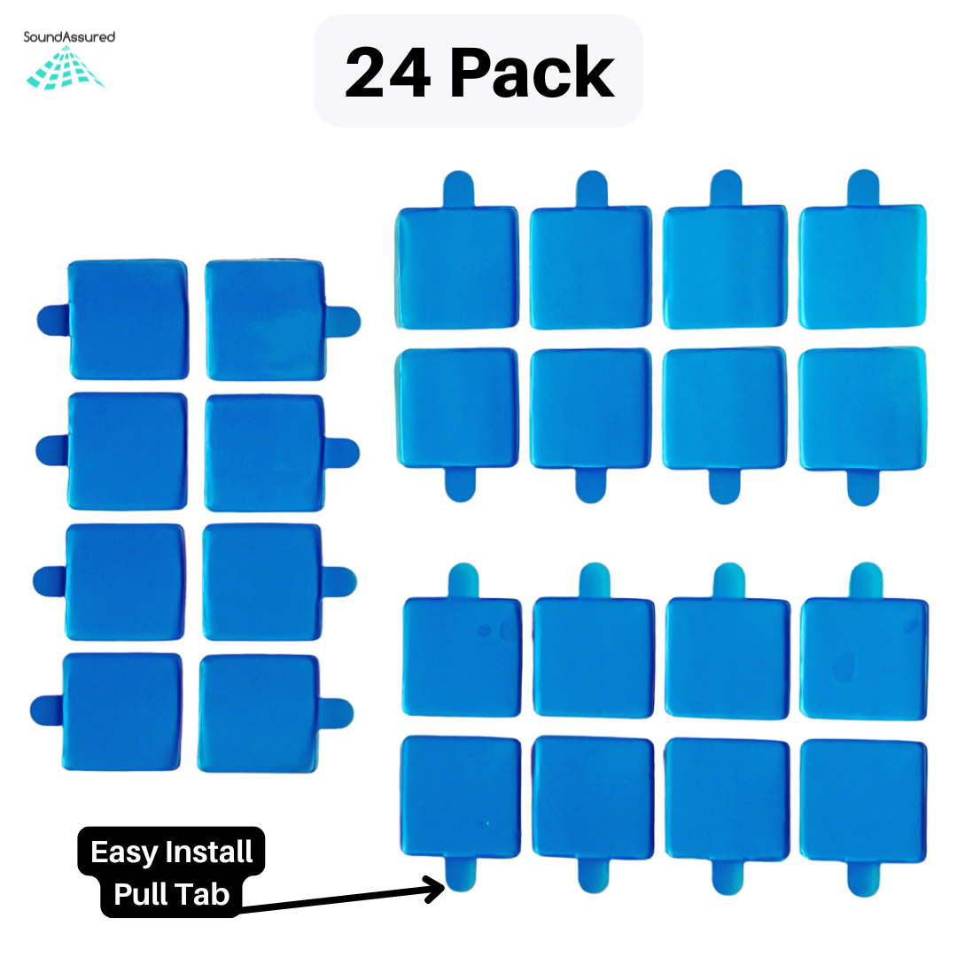 Mounting Tape For Acoustic Foam - Double Sided Adhesive Squares For Easy Installation