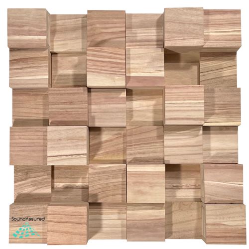 Paulownia Wood Acoustic Diffuser - Wooden Acoustic Diffusion Panel