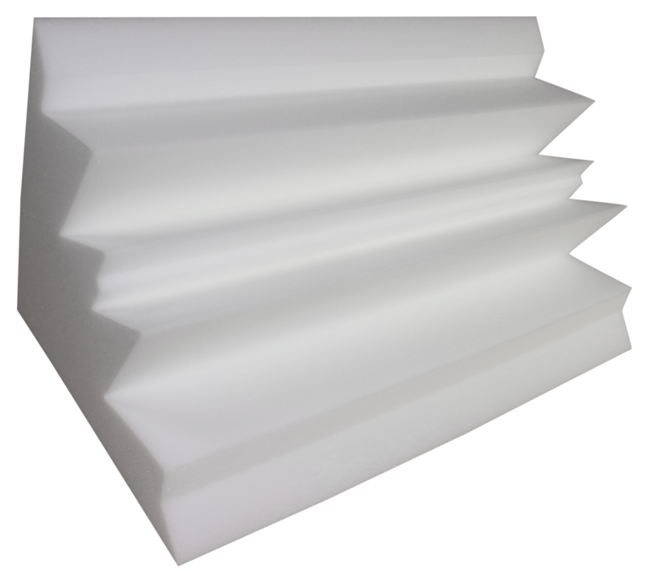 SoundAssured White Acoustic Foam Panels Wedge